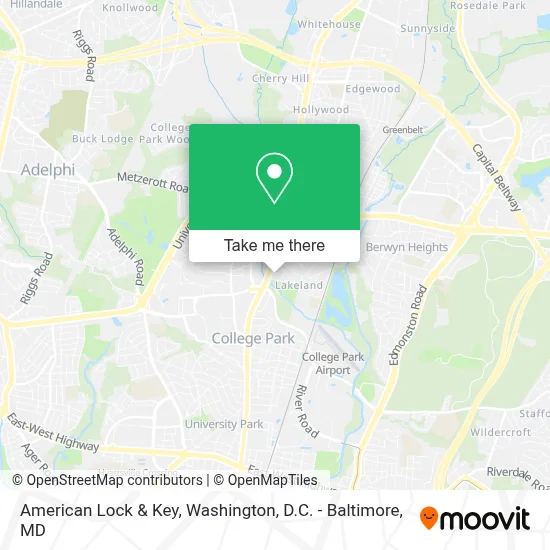 American Lock & Key map