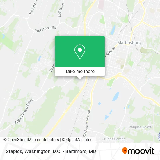 Staples map