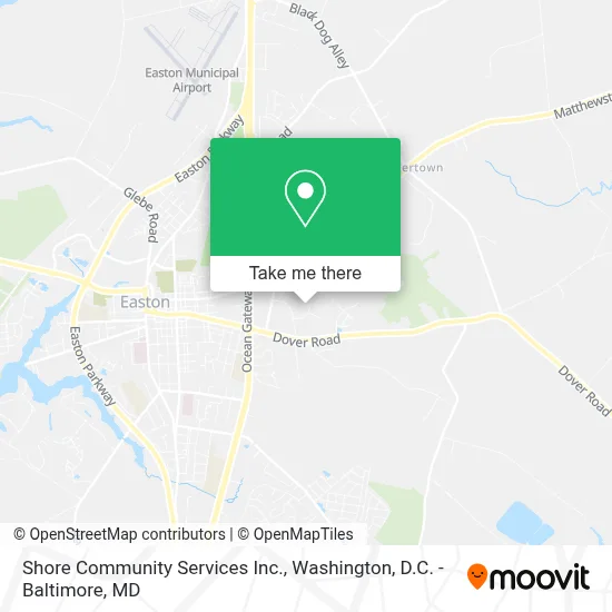 Shore Community Services Inc. map
