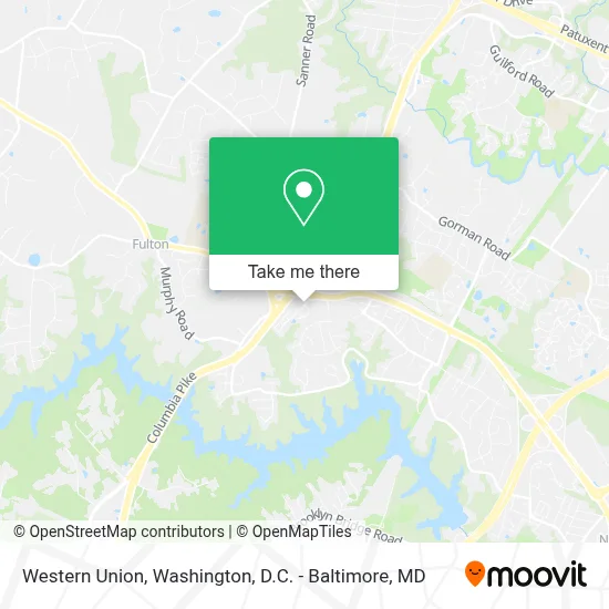 Western Union map