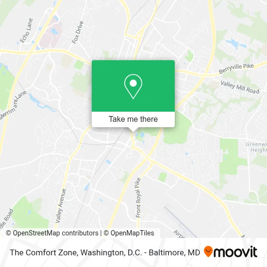 The Comfort Zone map