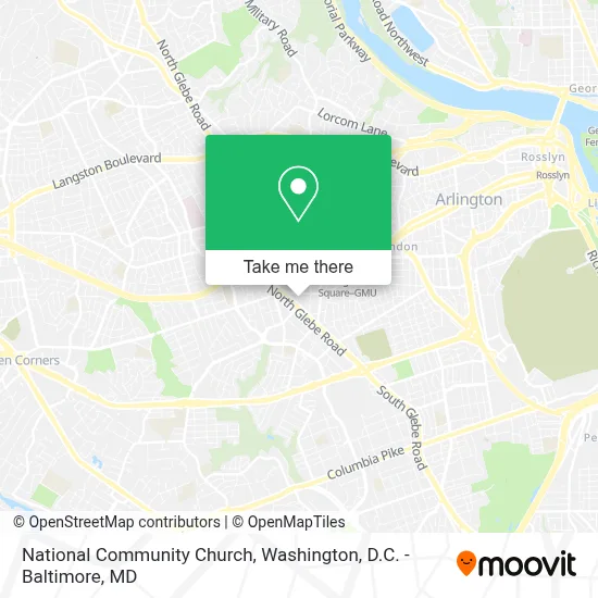 National Community Church map