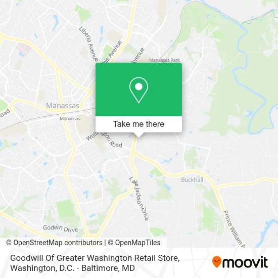 Goodwill Of Greater Washington Retail Store map