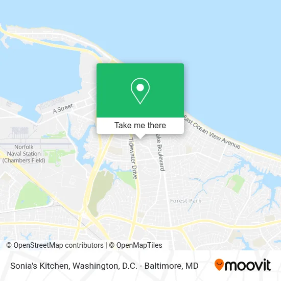Sonia's Kitchen map