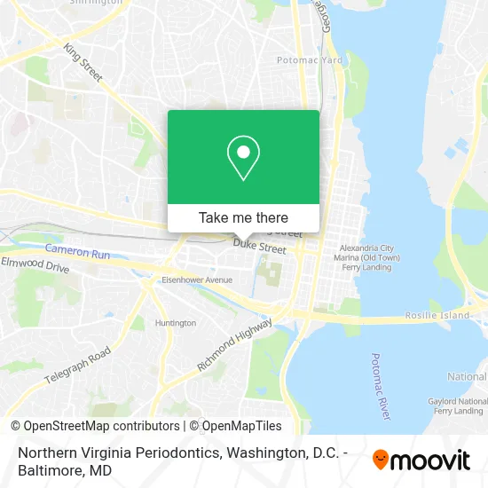Northern Virginia Periodontics map
