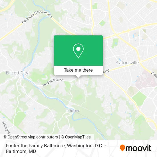Foster the Family Baltimore map