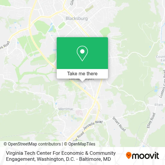 Virginia Tech Center For Economic & Community Engagement map