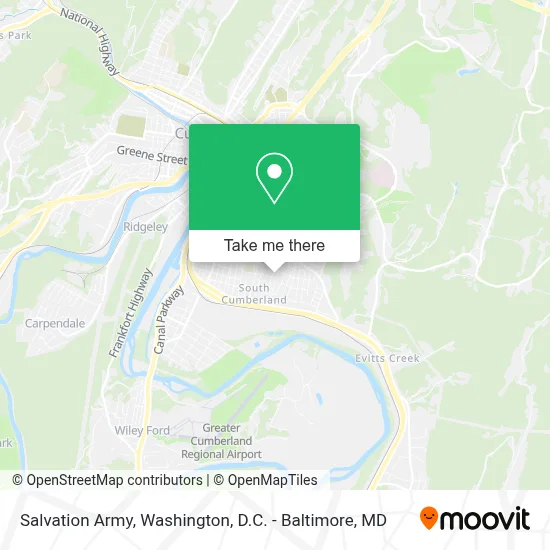 Salvation Army map