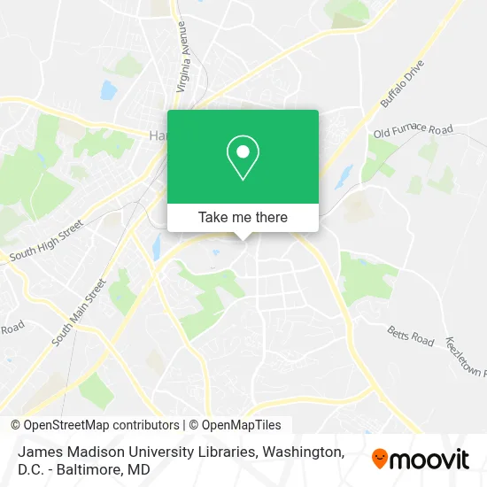 James Madison University Libraries map