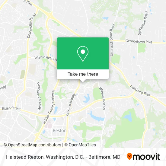Halstead Reston map