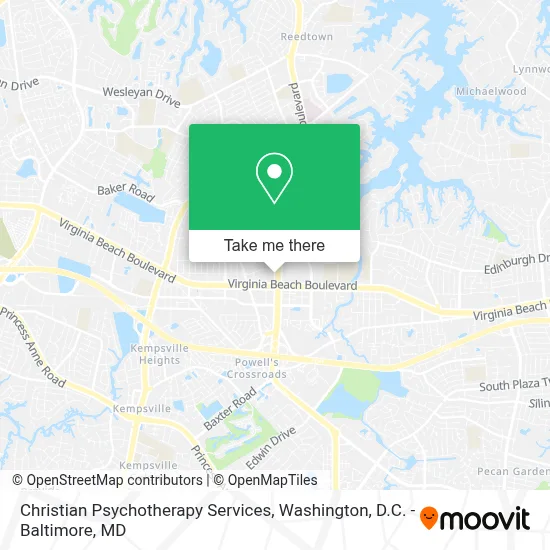 Christian Psychotherapy Services map