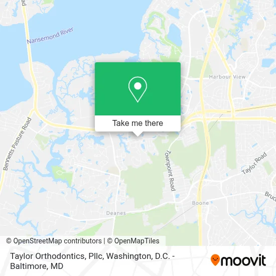 Taylor Orthodontics, Pllc map