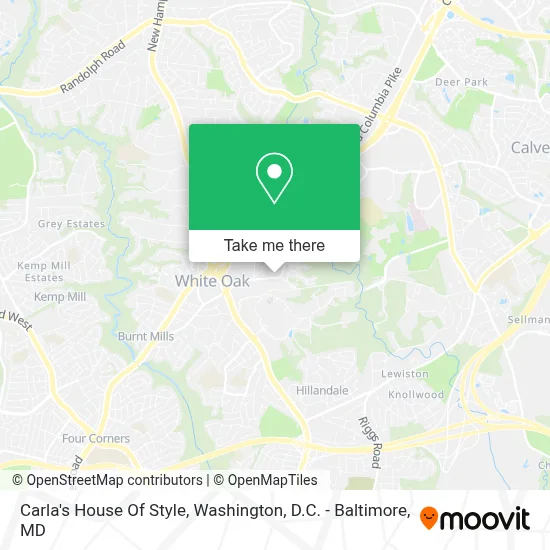 Carla's House Of Style map