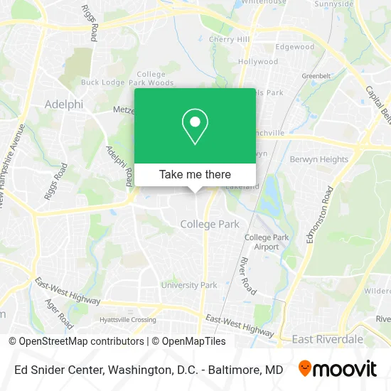 Ed Snider Center map