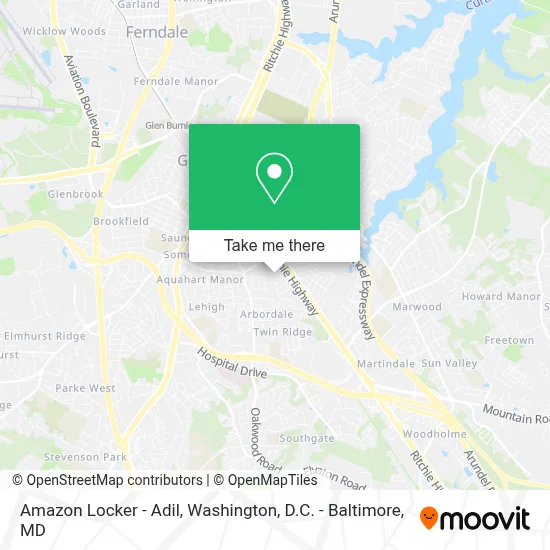 Amazon Locker - Adil map