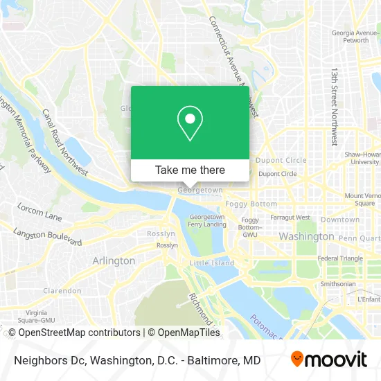 Neighbors Dc map