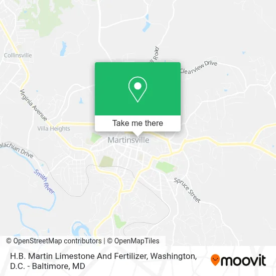 H.B. Martin Limestone And Fertilizer map