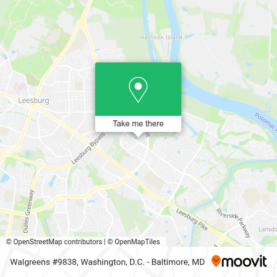 Walgreens #9838 map