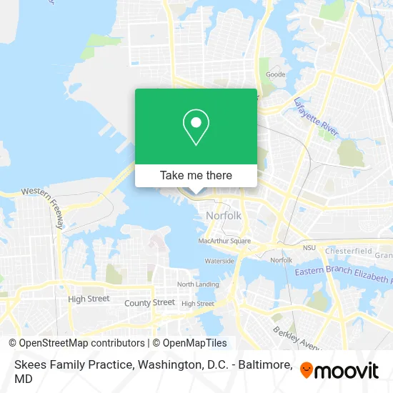 Skees Family Practice map