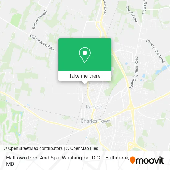 Halltown Pool And Spa map