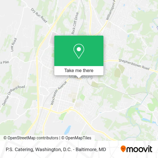 P.S. Catering map