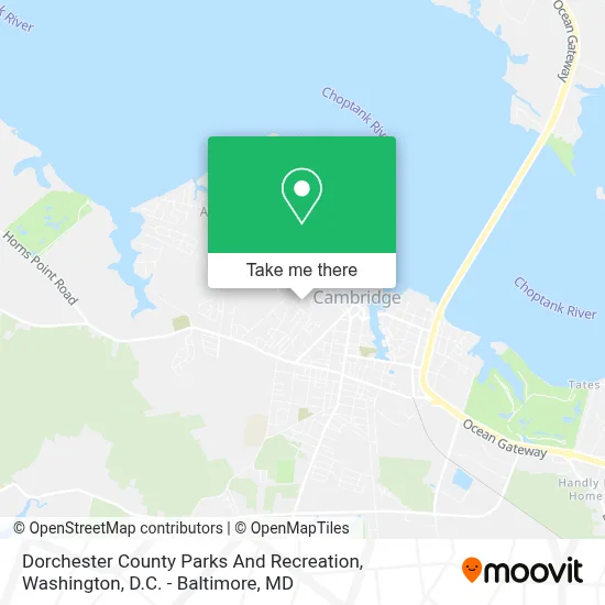 Dorchester County Parks And Recreation map