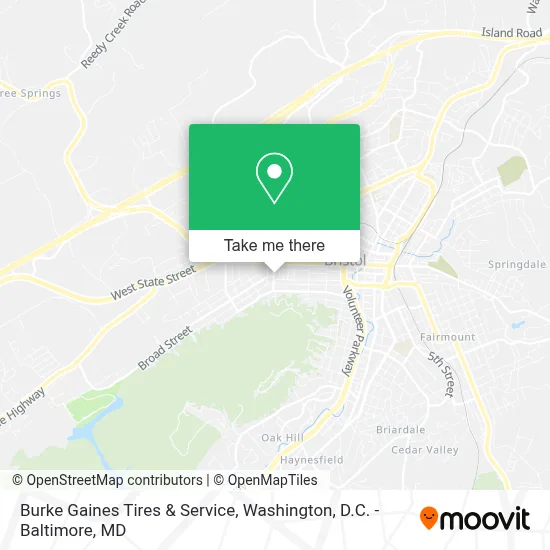 Burke Gaines Tires & Service map