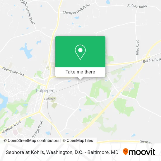 Sephora at Kohl's map