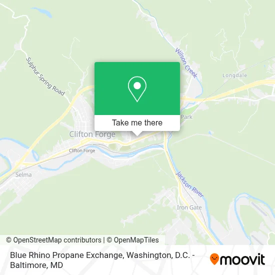 Blue Rhino Propane Exchange map