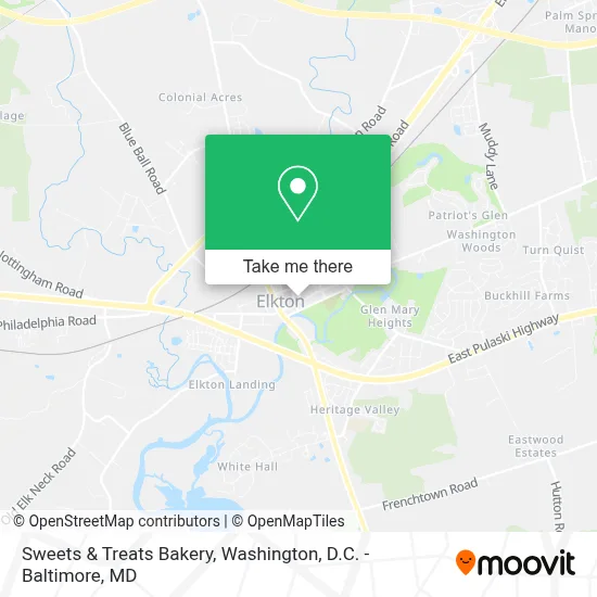 Sweets & Treats Bakery map