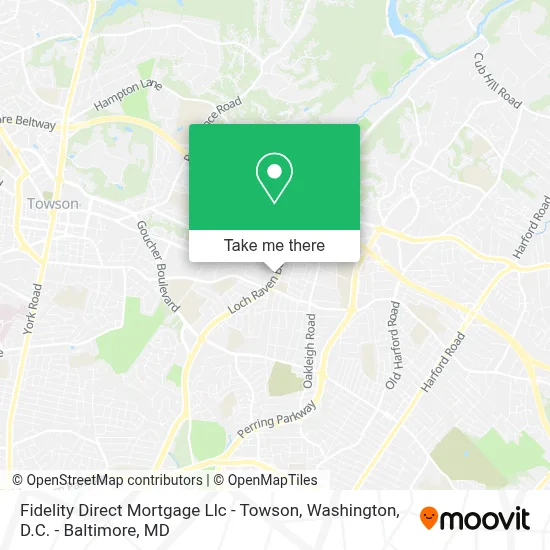 Fidelity Direct Mortgage Llc - Towson map