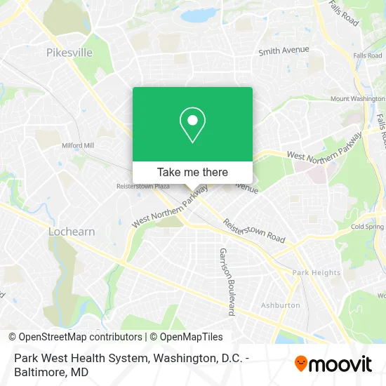 Park West Health System map
