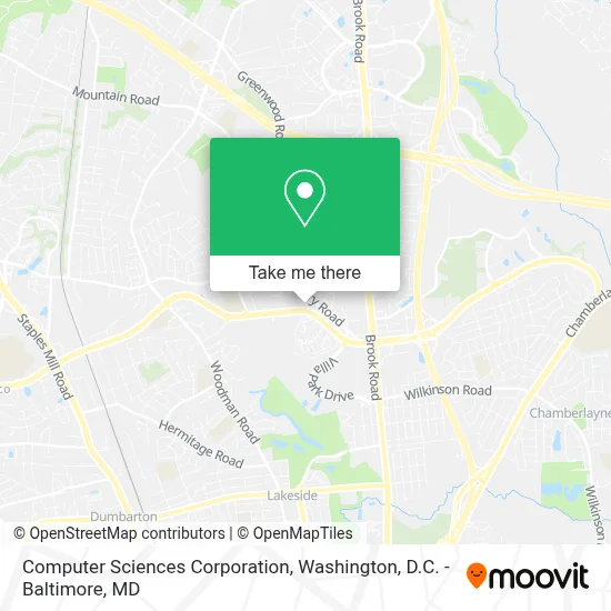 Computer Sciences Corporation map