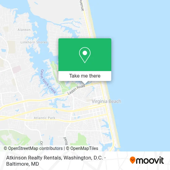 Atkinson Realty Rentals map