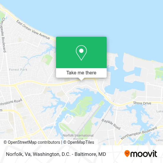 Norfolk, Va map