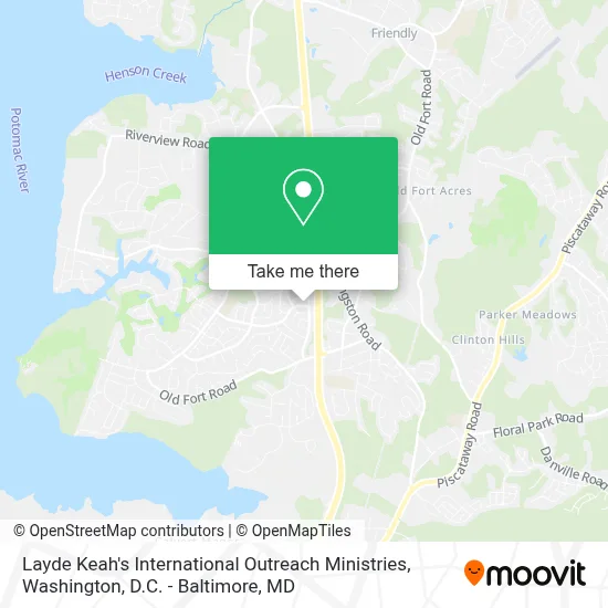 Layde Keah's International Outreach Ministries map