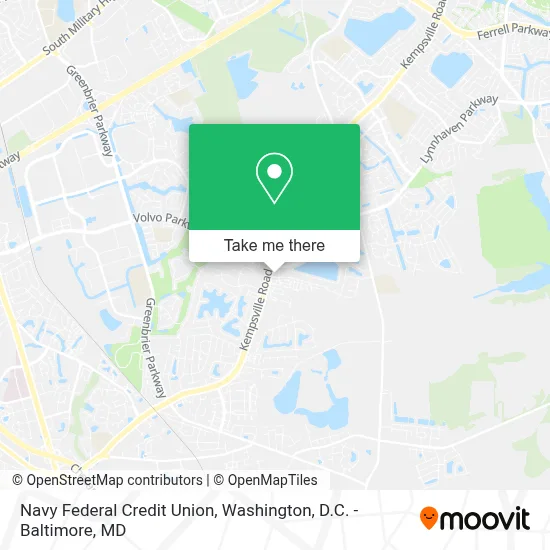 Navy Federal Credit Union map
