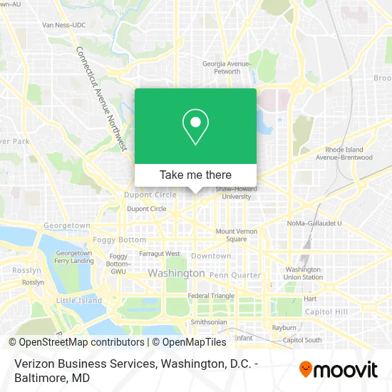 Verizon Business Services map