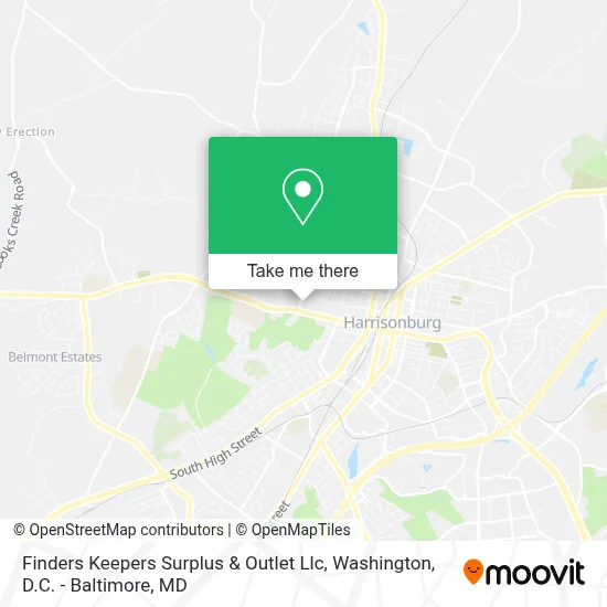 Finders Keepers Surplus & Outlet Llc map