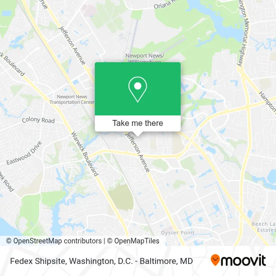 Fedex Shipsite map