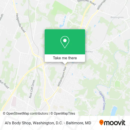 Al's Body Shop map