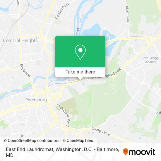 East End Laundromat map