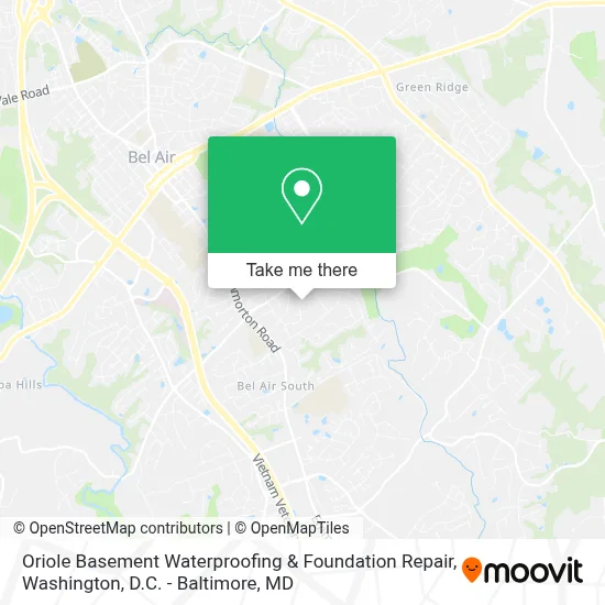Oriole Basement Waterproofing & Foundation Repair map