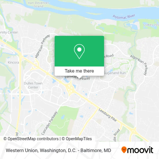 Western Union map
