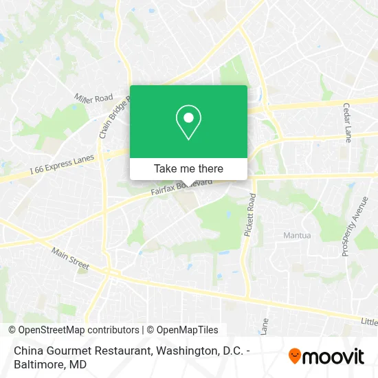China Gourmet Restaurant map