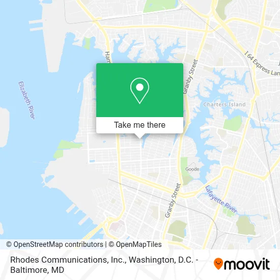 Rhodes Communications, Inc. map