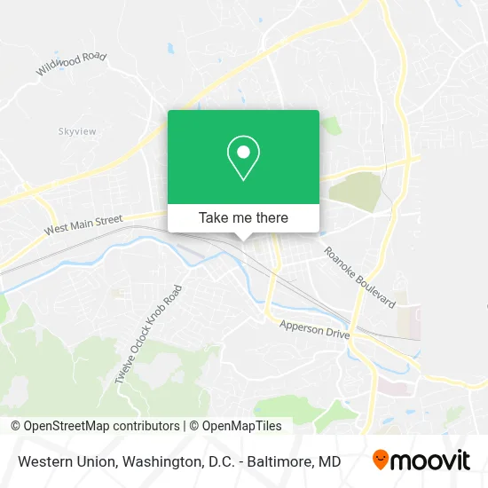 Western Union map