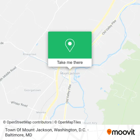 Town Of Mount Jackson map