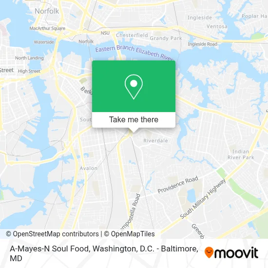 A-Mayes-N Soul Food map