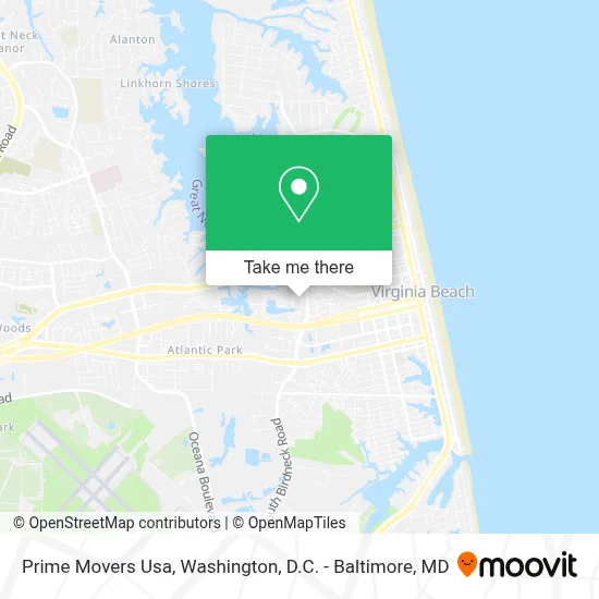 Prime Movers Usa map